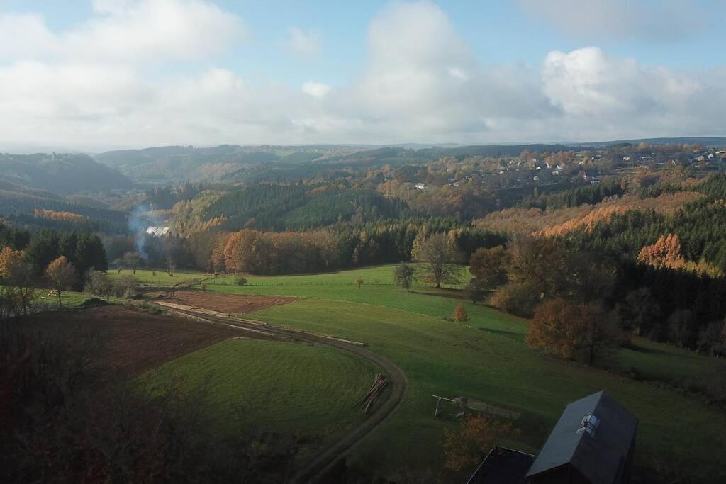 Le Grand Cerf 25 Pers, Malmedy- Chalet Rustique, Jardin المظهر الخارجي الصورة