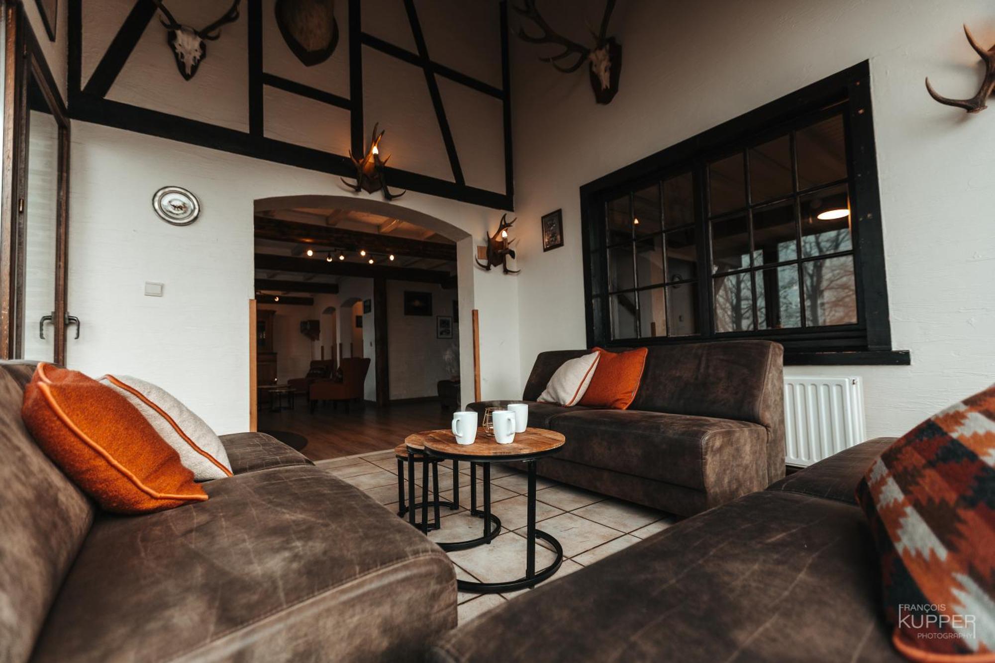 Le Grand Cerf 25 Pers, Malmedy- Chalet Rustique, Jardin المظهر الخارجي الصورة